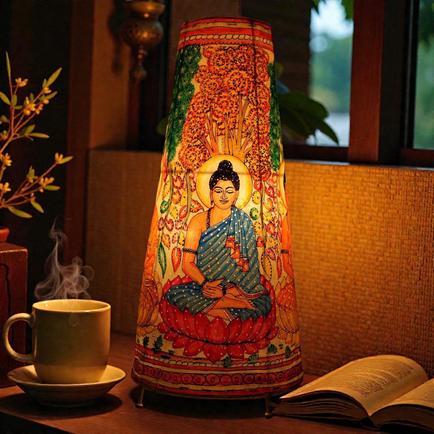 Buddha Leather Lamp