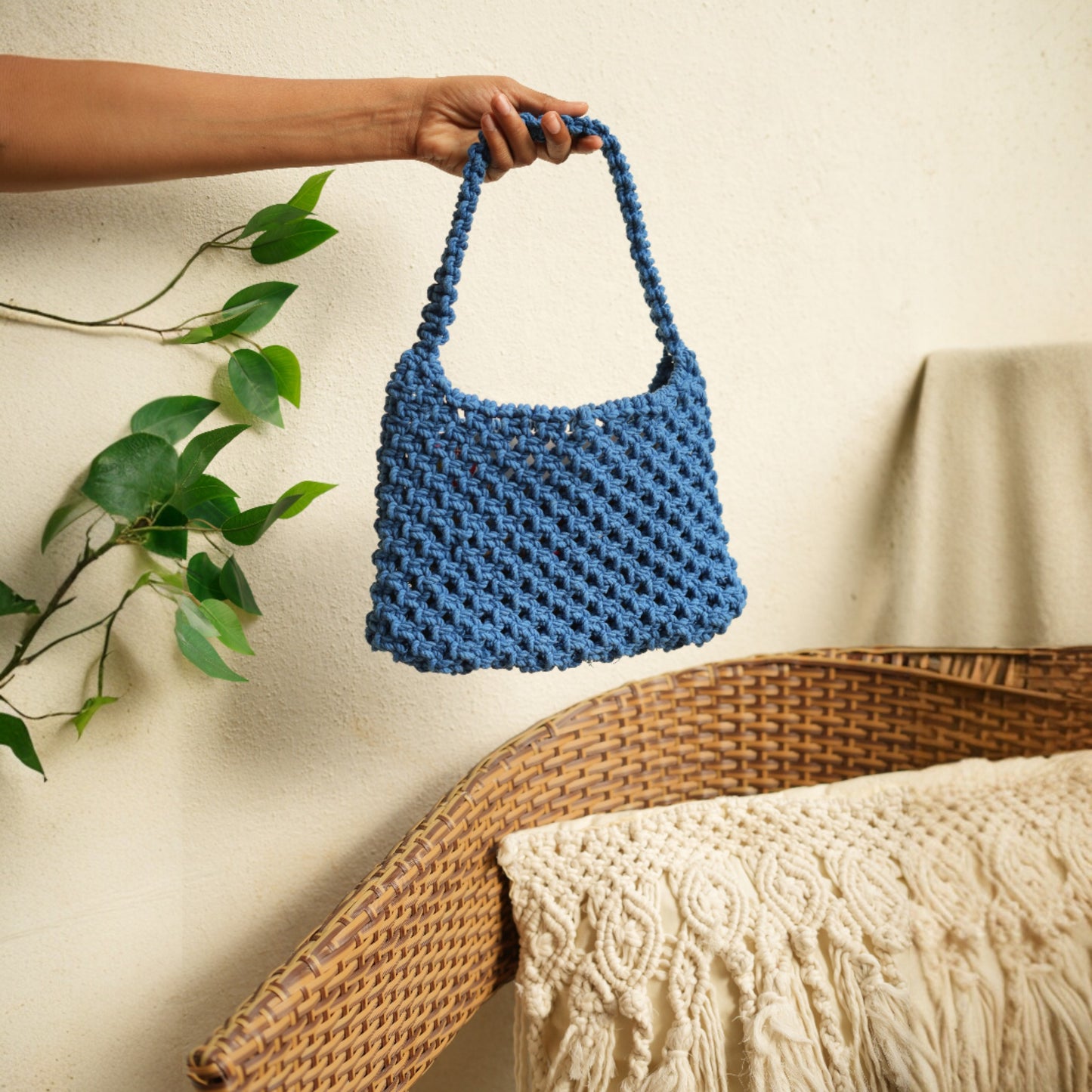 Blue Hand Bag