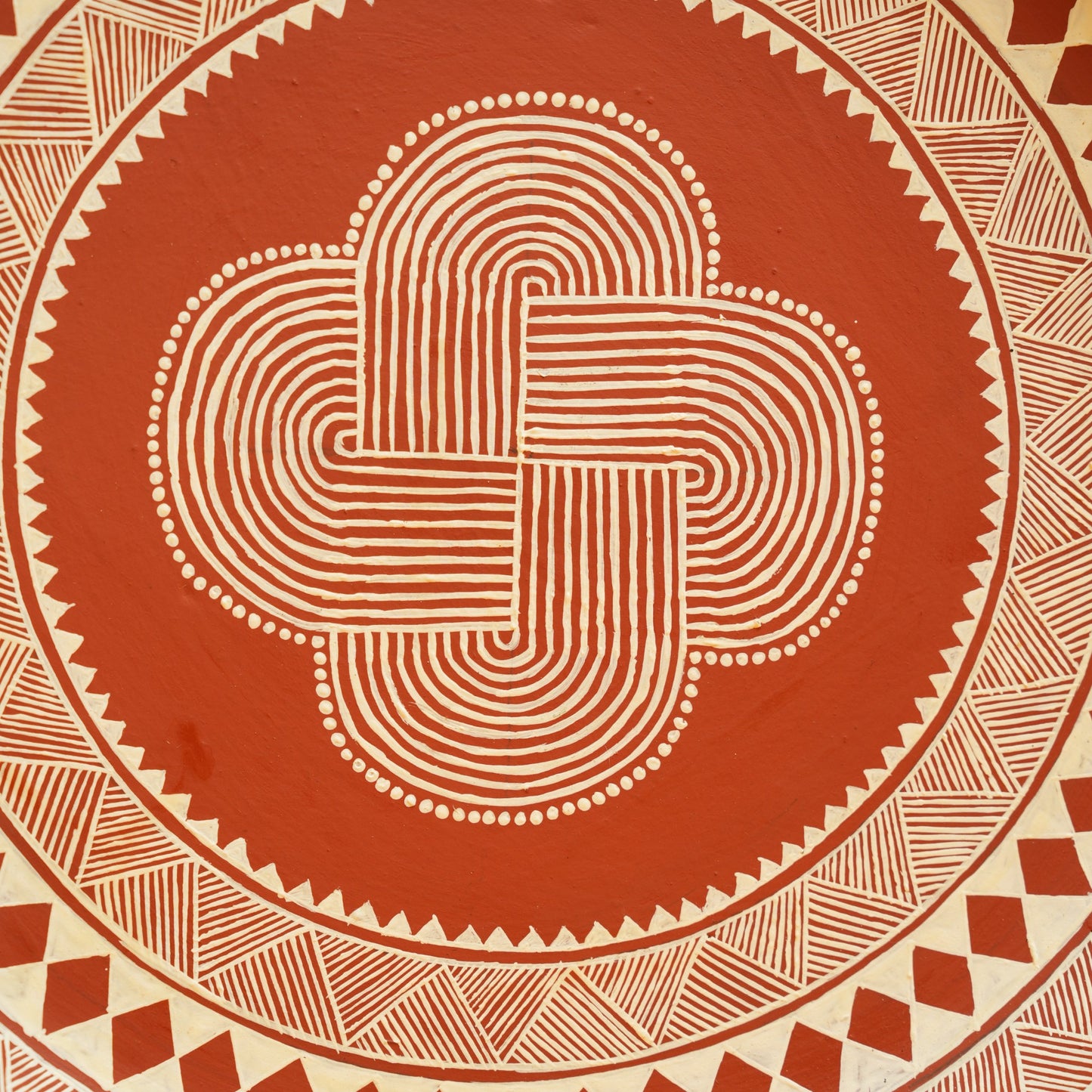Seethe Mudi Chittara Terracotta Plate
