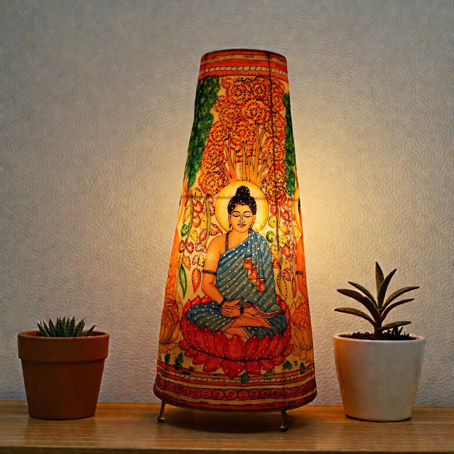 Buddha Leather Lamp