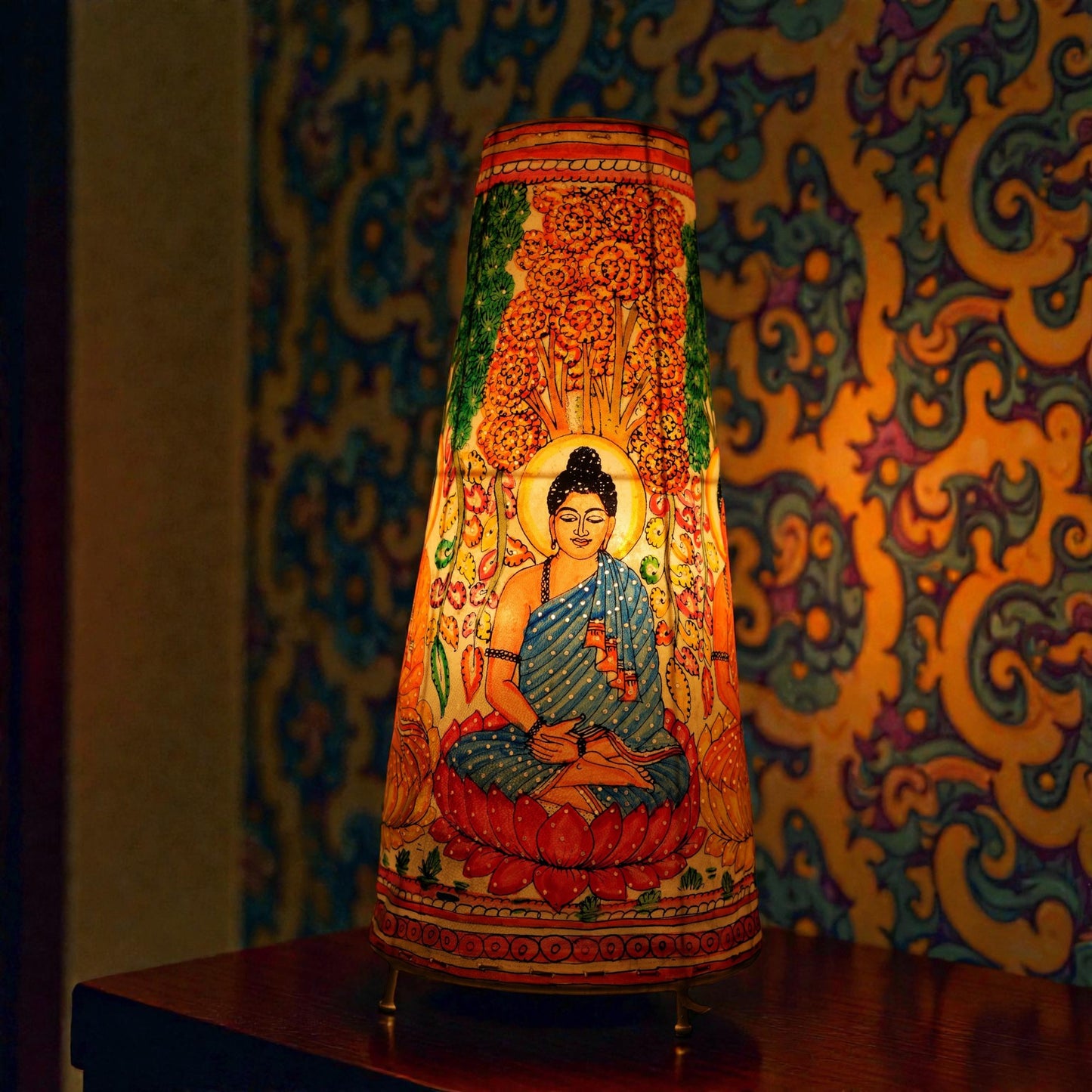 Buddha Leather Lamp