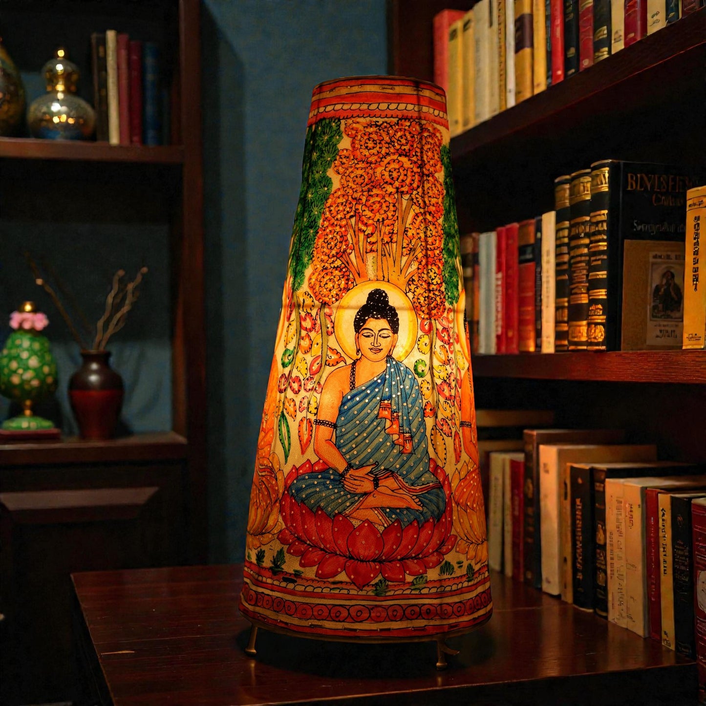 Buddha Leather Lamp