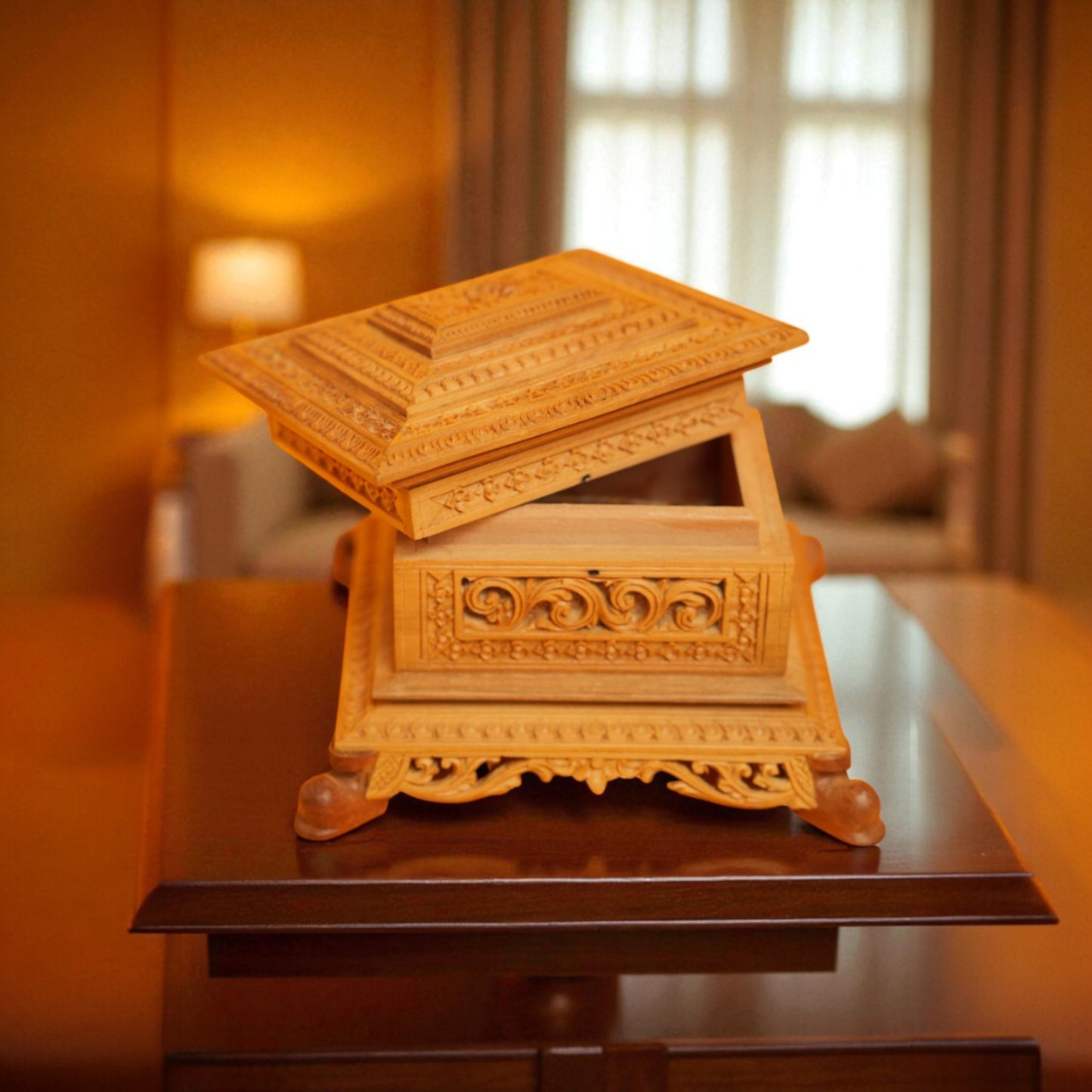 Sandal Wood-Jewellery box