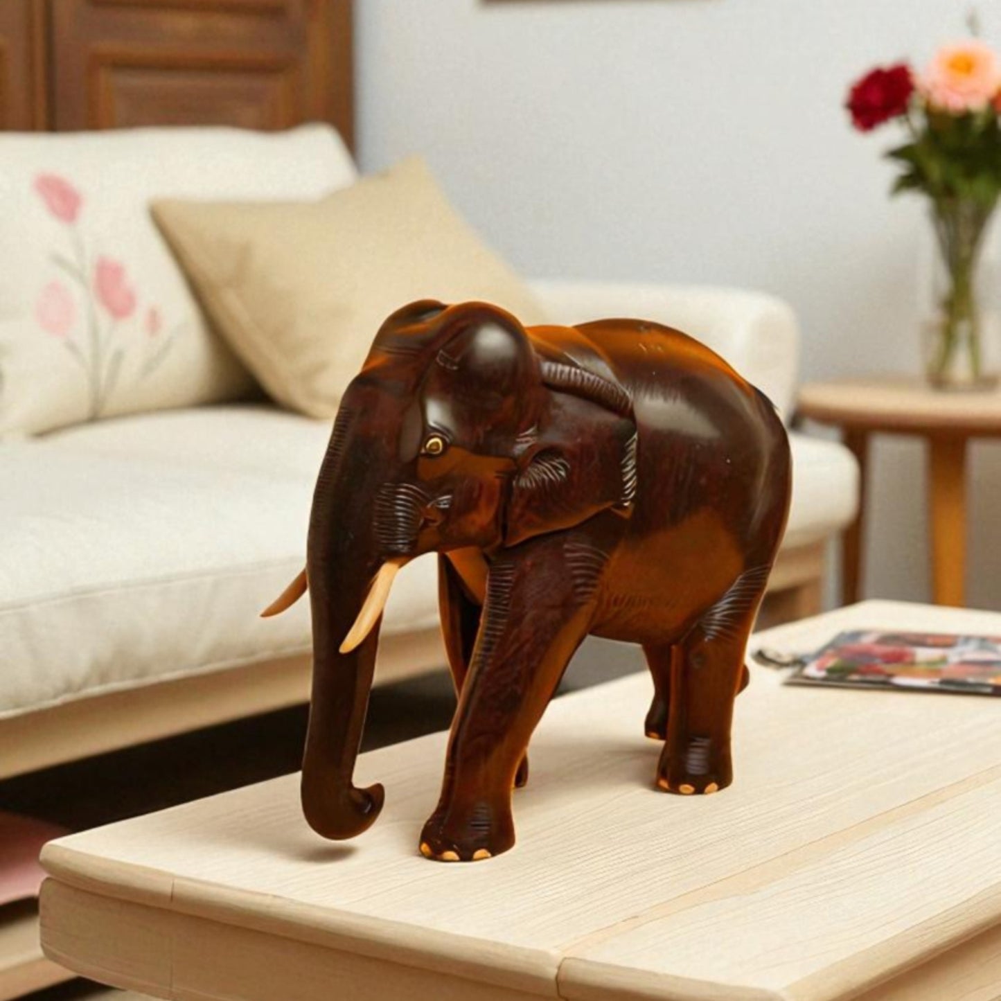 Red sandalwood- Elephant idol