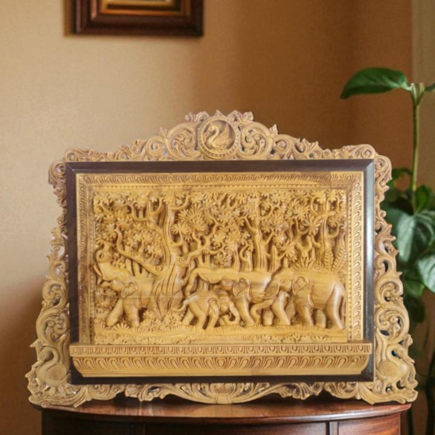 Jungle scene -sandal wood