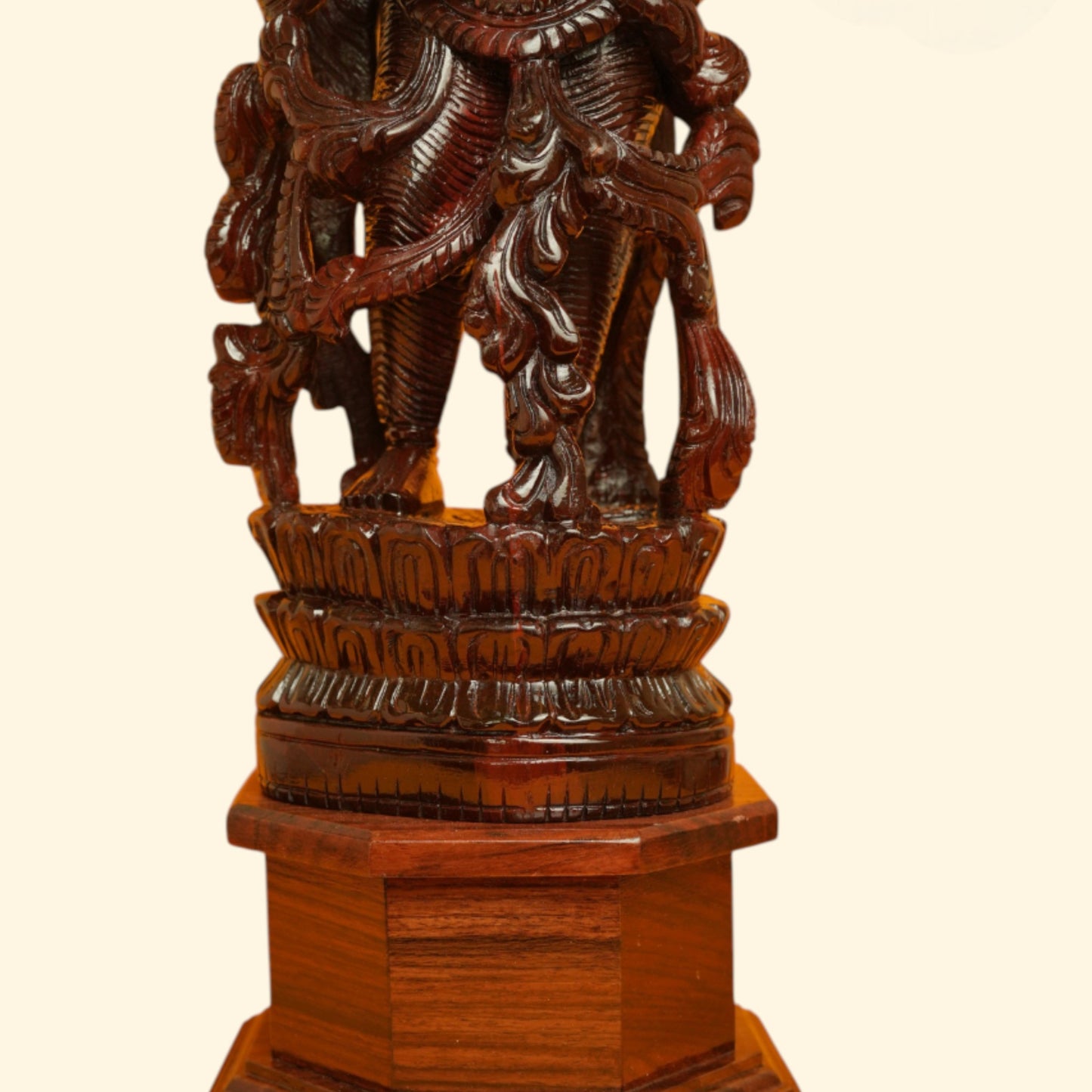 Red Sandal wood -Krishna Idol