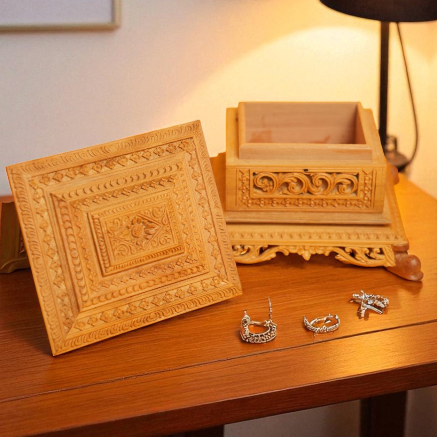 Sandal Wood-Jewellery box