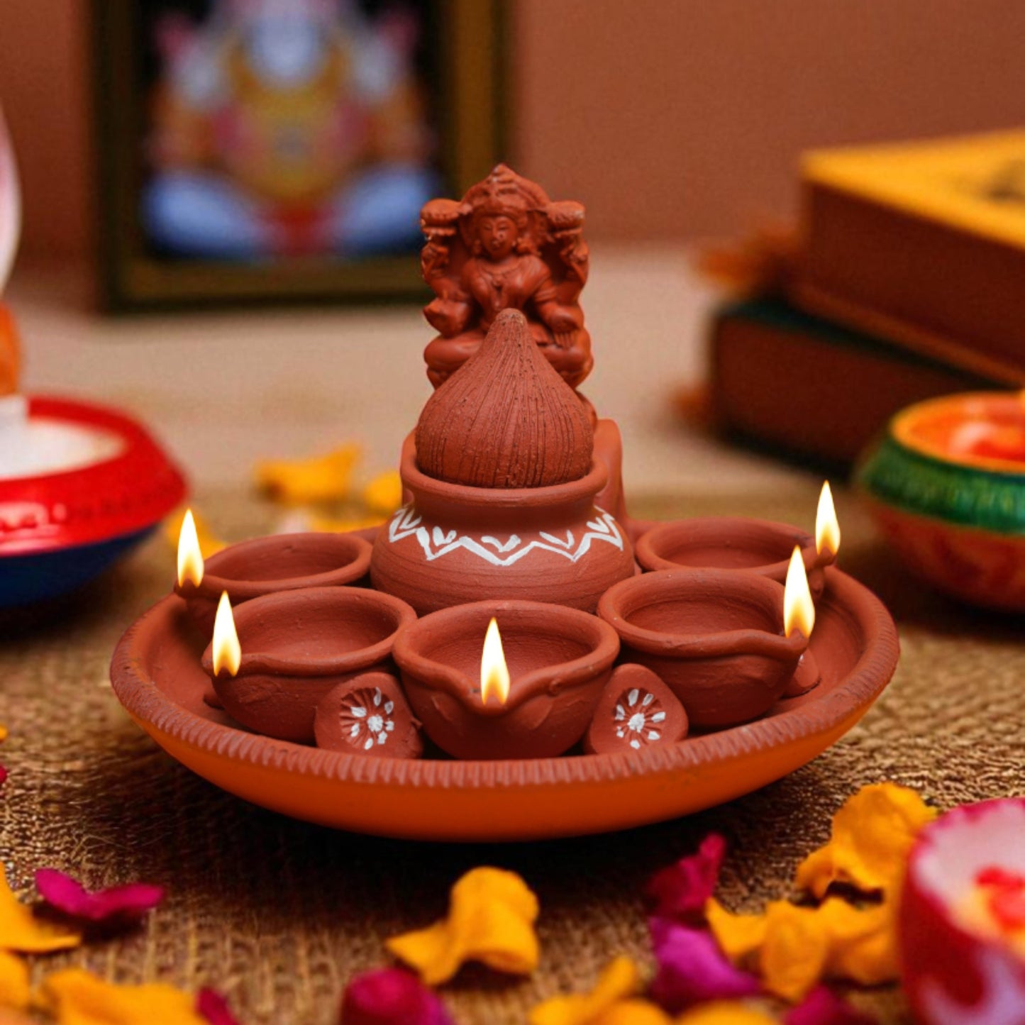 Pancha Kalasa Deepa (Set of 2pc)