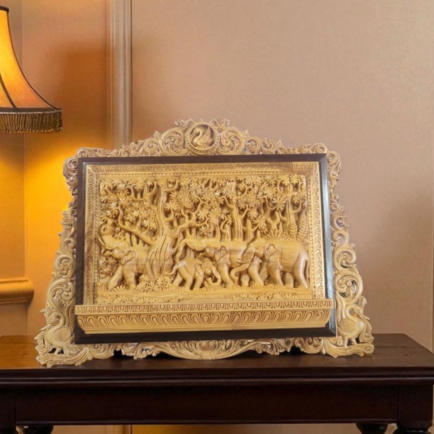 Jungle scene -sandal wood