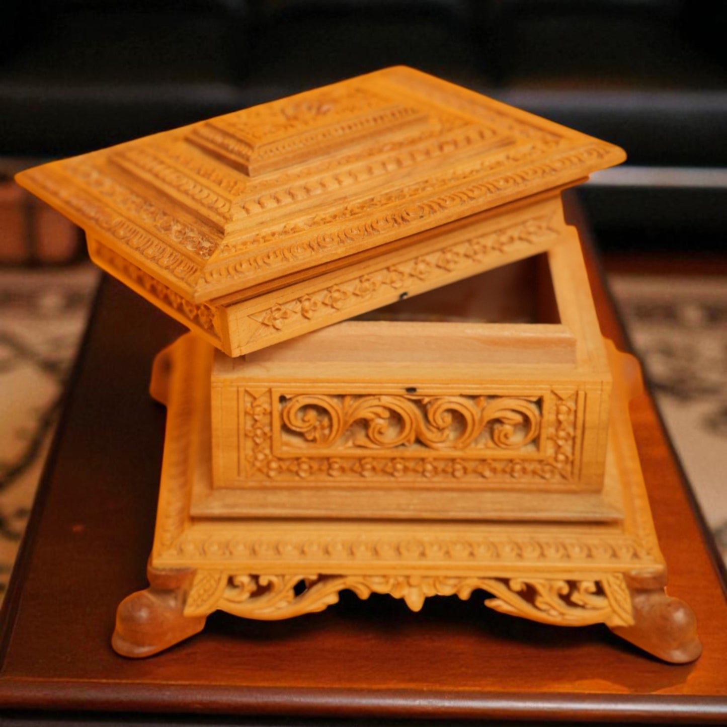 Sandal Wood-Jewellery box