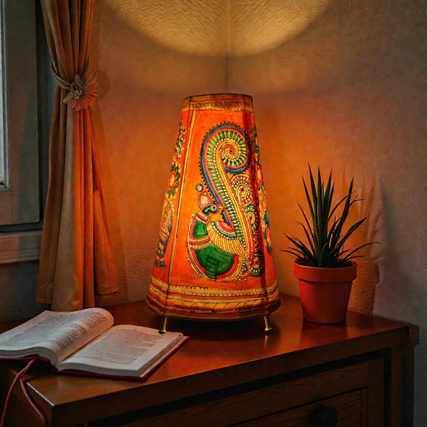 Mayura Leather Lamp
