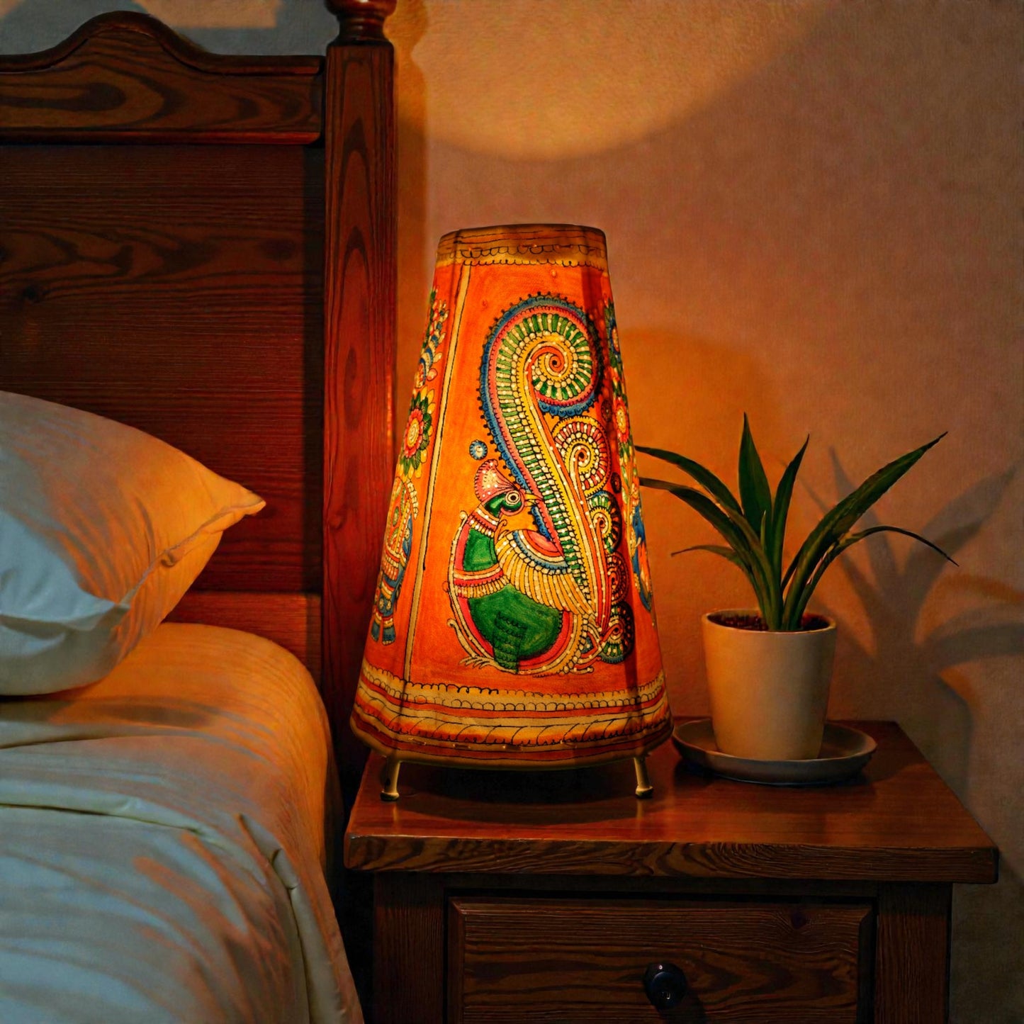 Mayura Leather Lamp