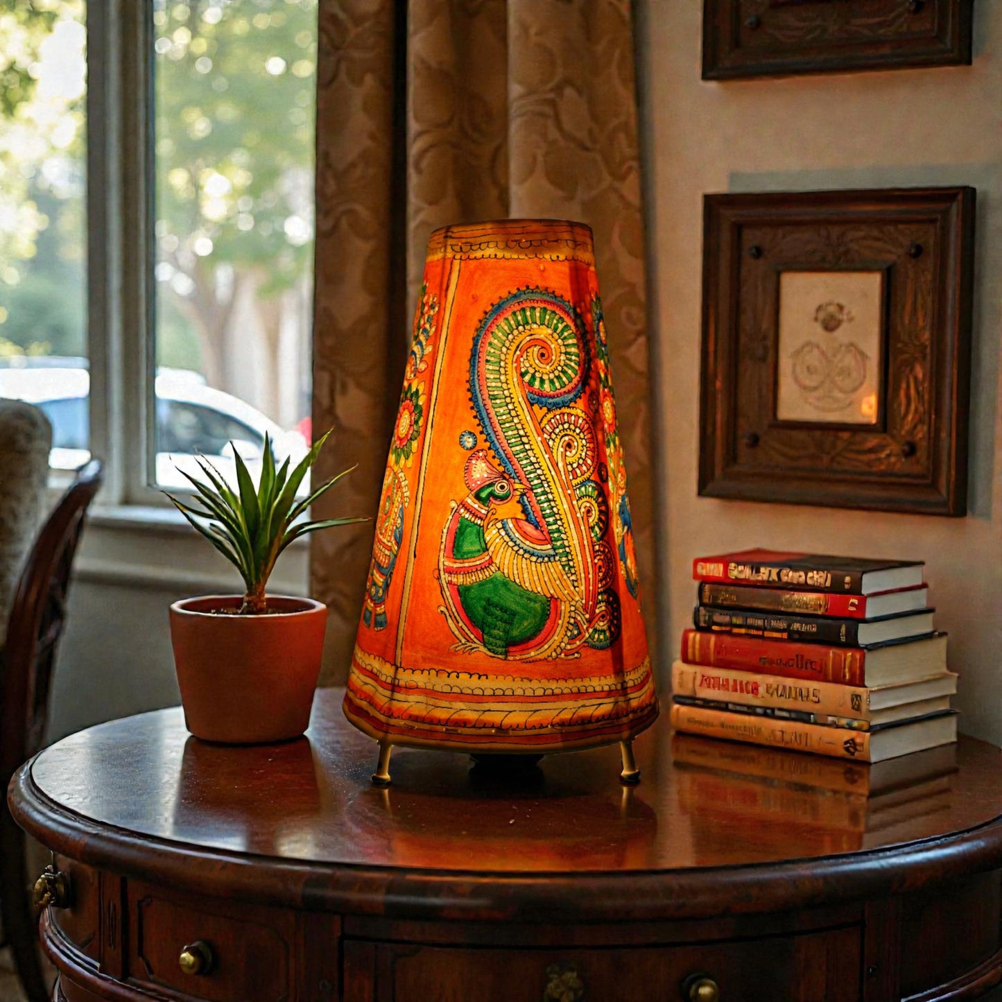 Mayura Leather Lamp