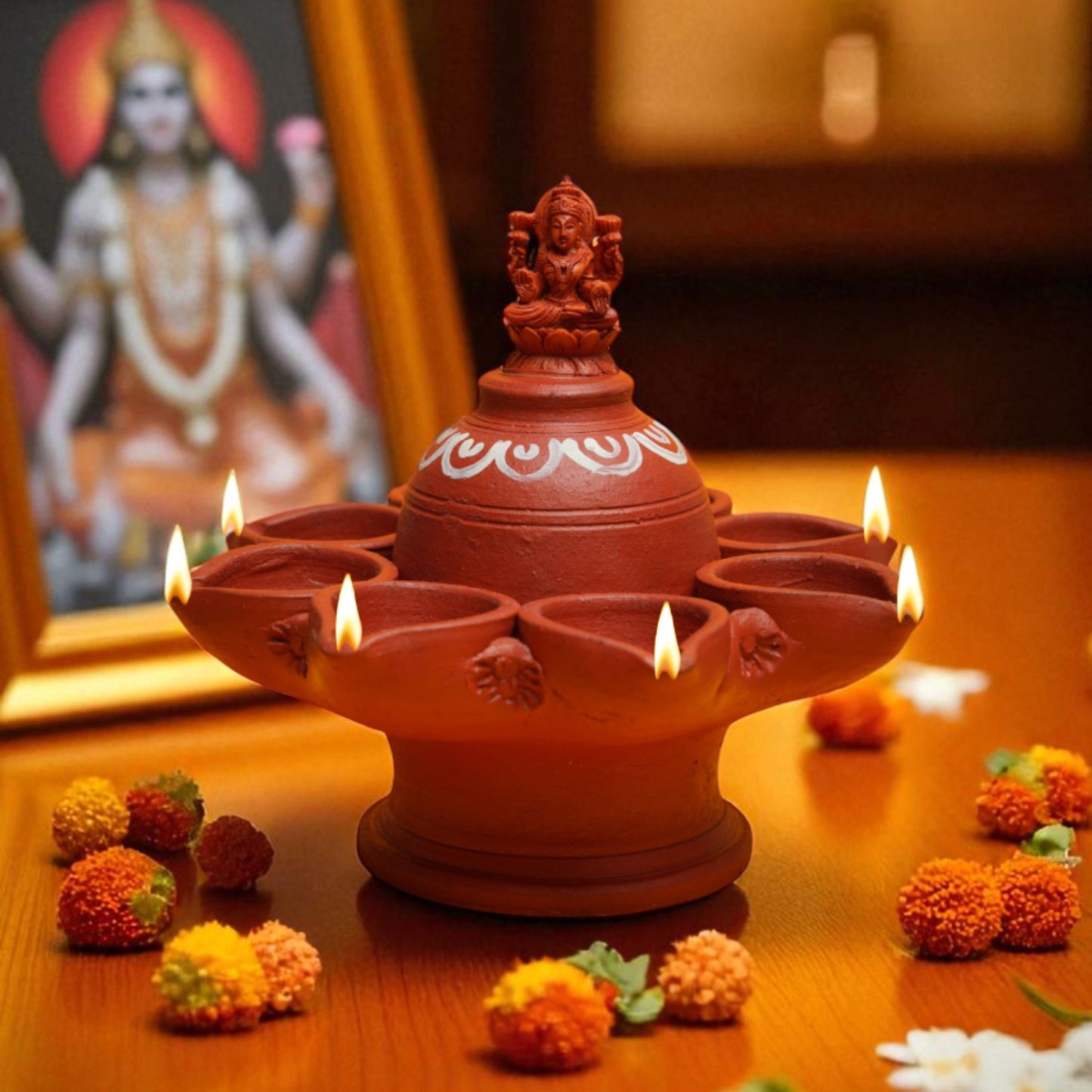Astalaxmi Deepa  (Set of 2pc)