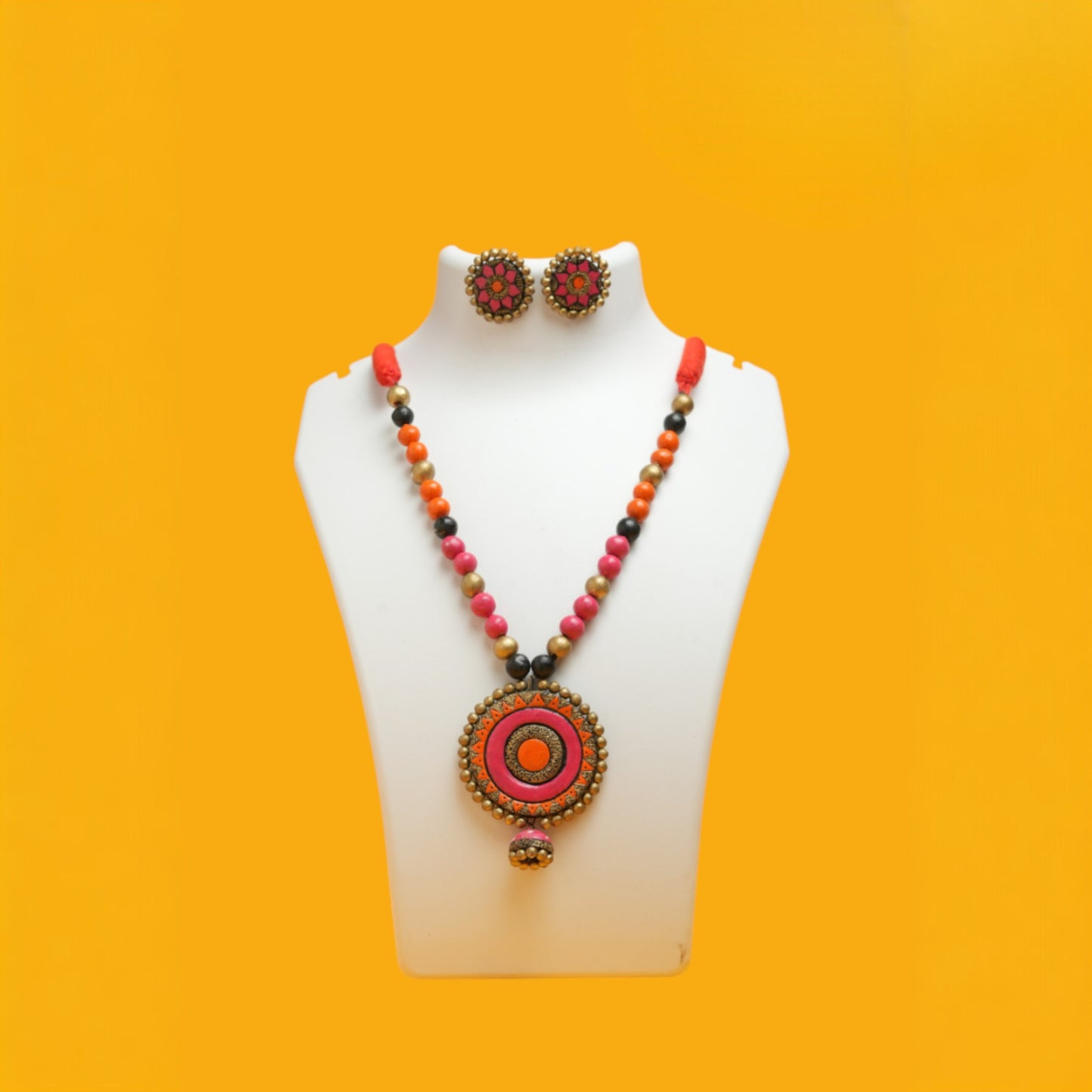 Pink Terracotta Necklace