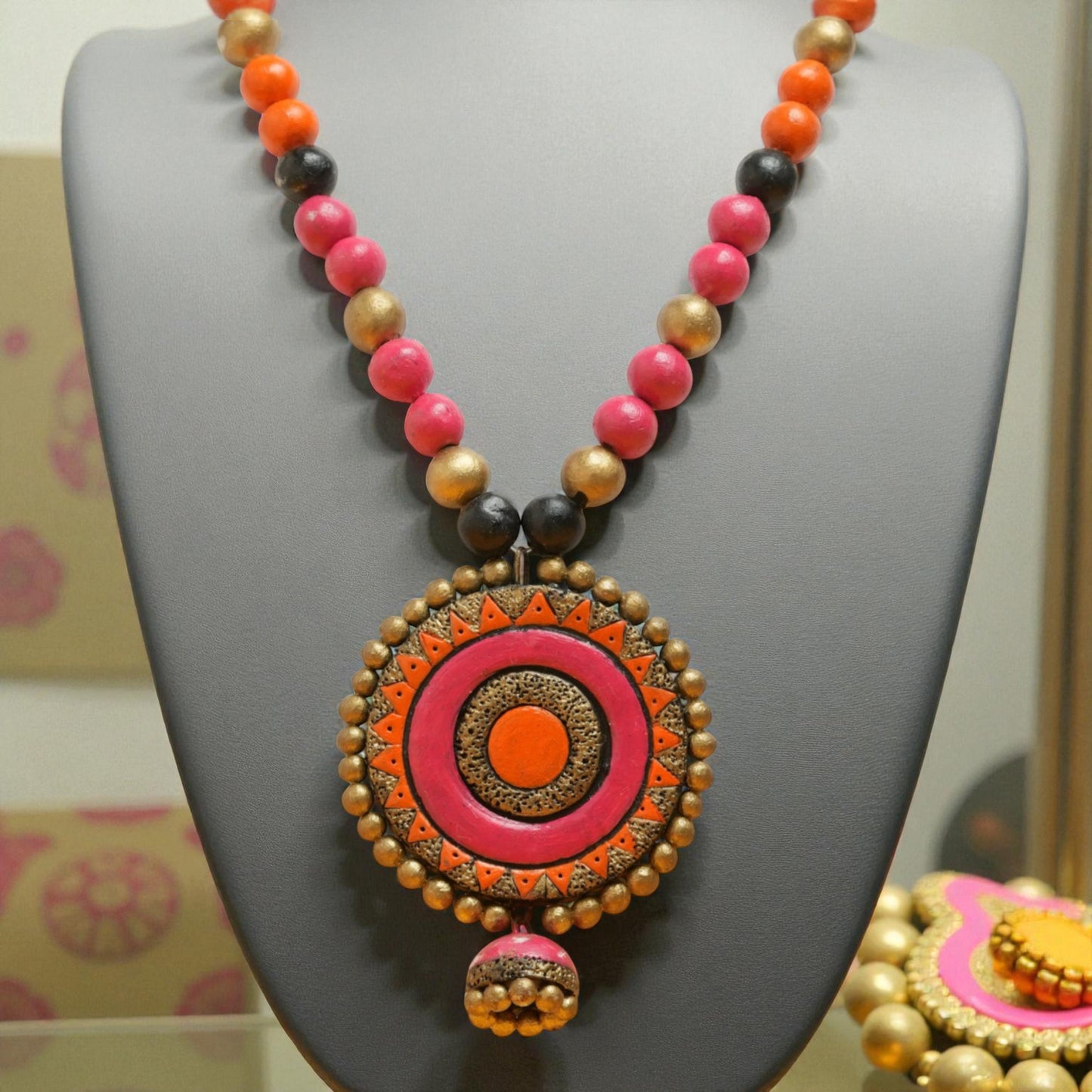Pink Terracotta Necklace