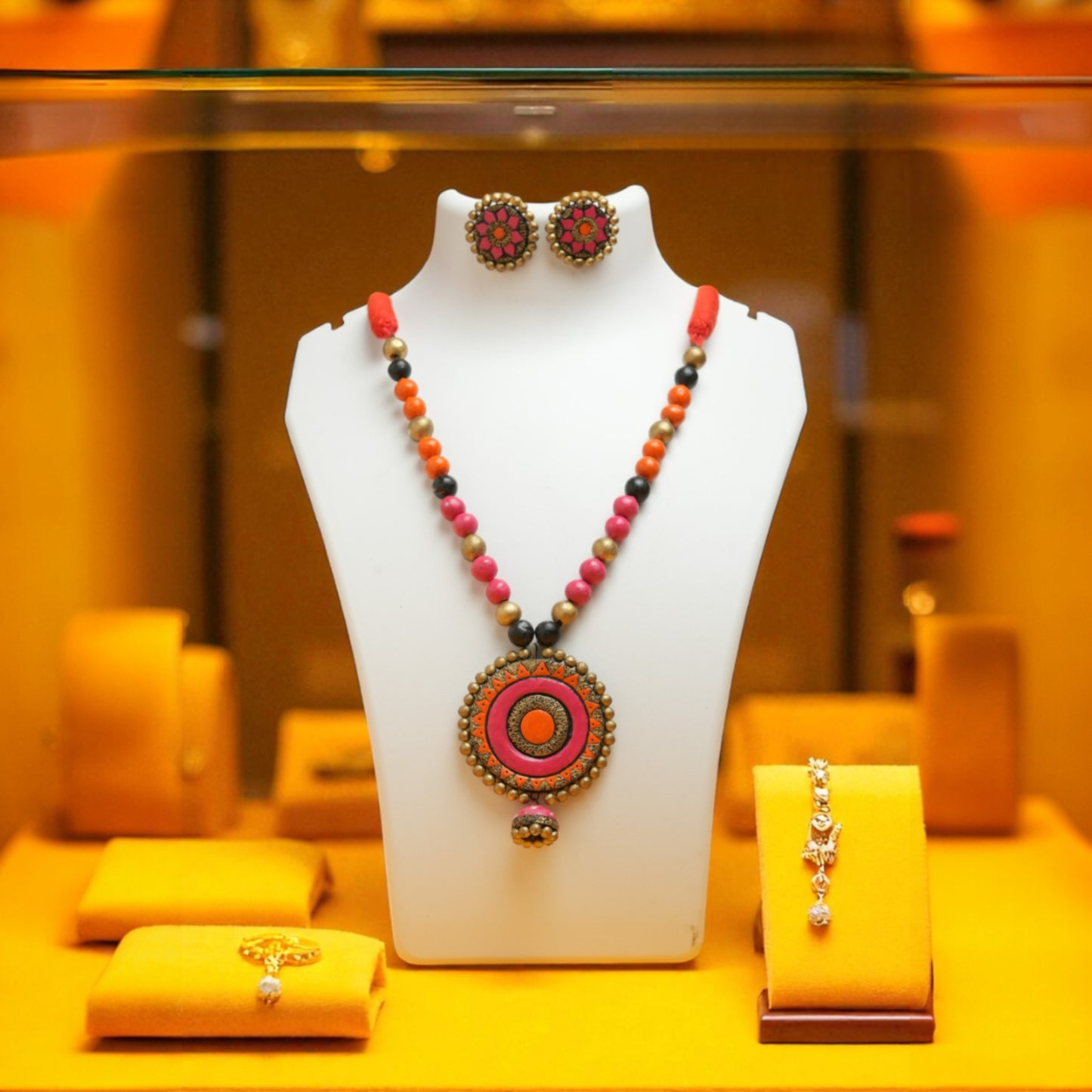 Pink Terracotta Necklace