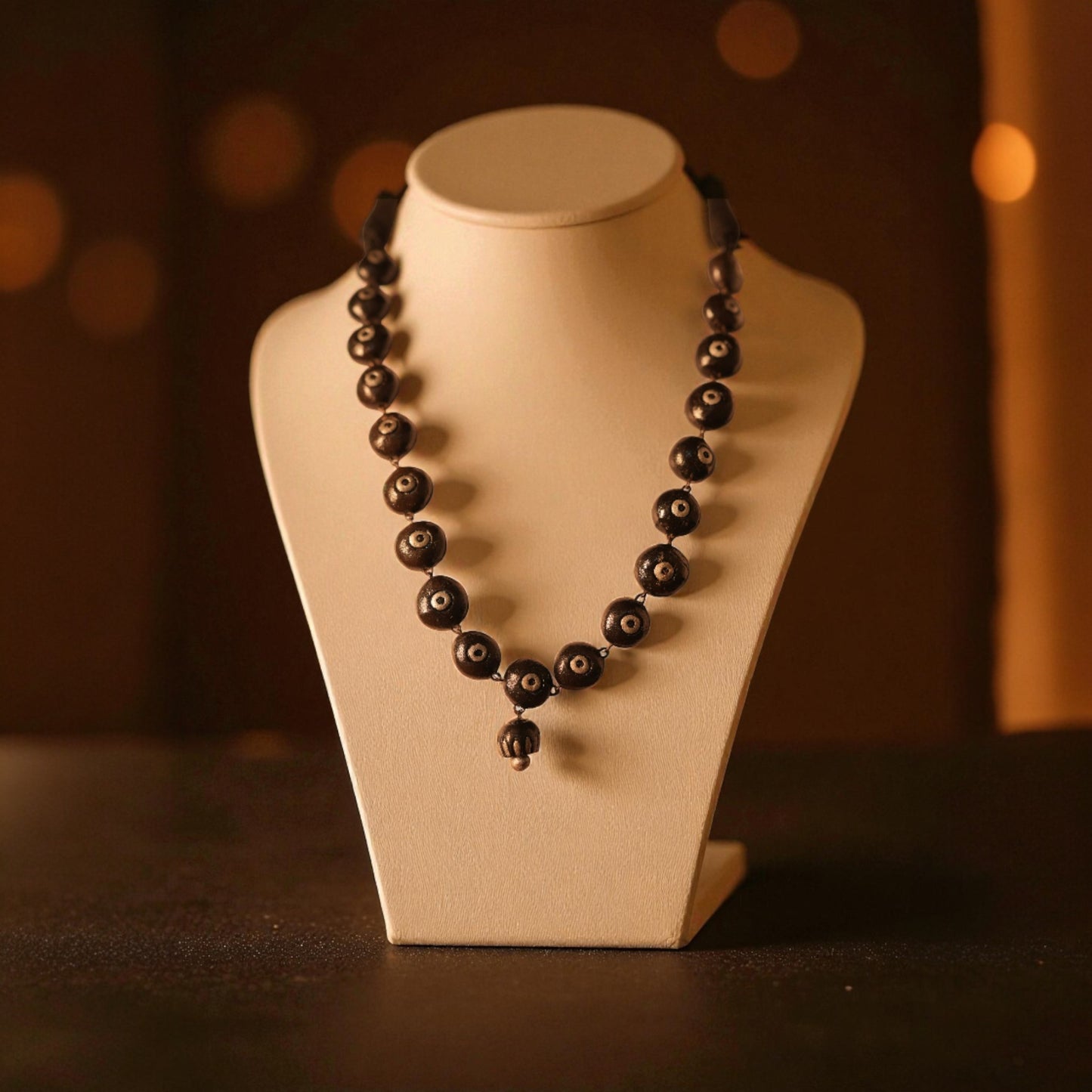 Black Terracotta Necklace