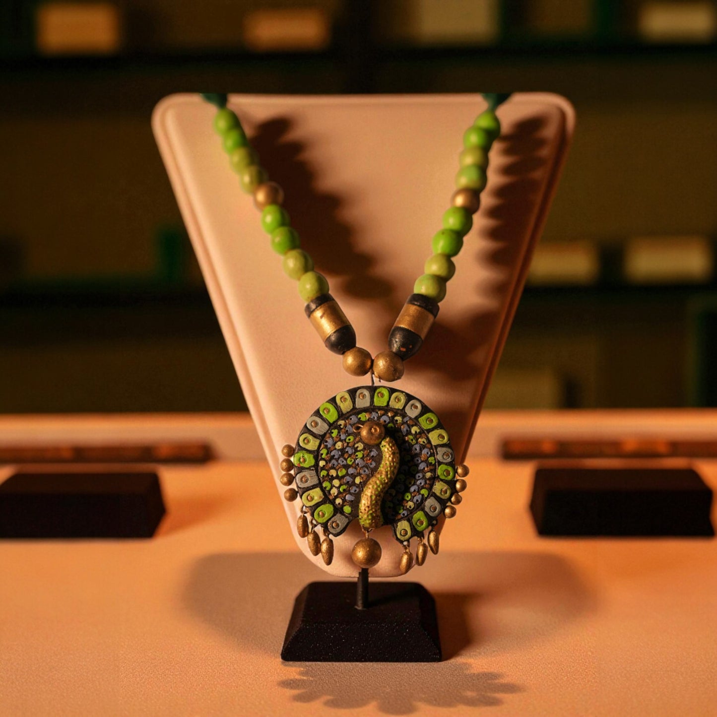 Peacock Terracotta jewellery