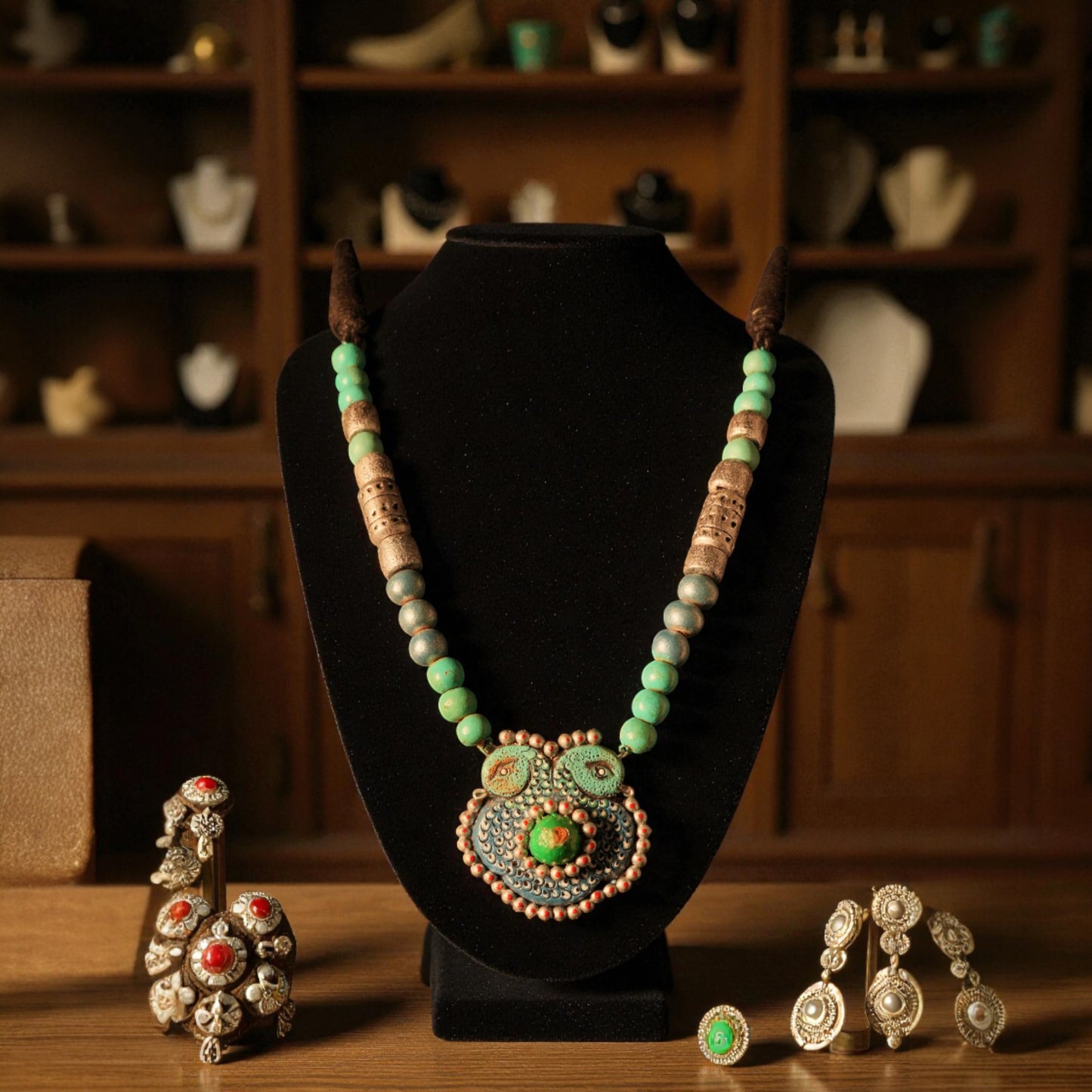 Green Terracotta jewellery