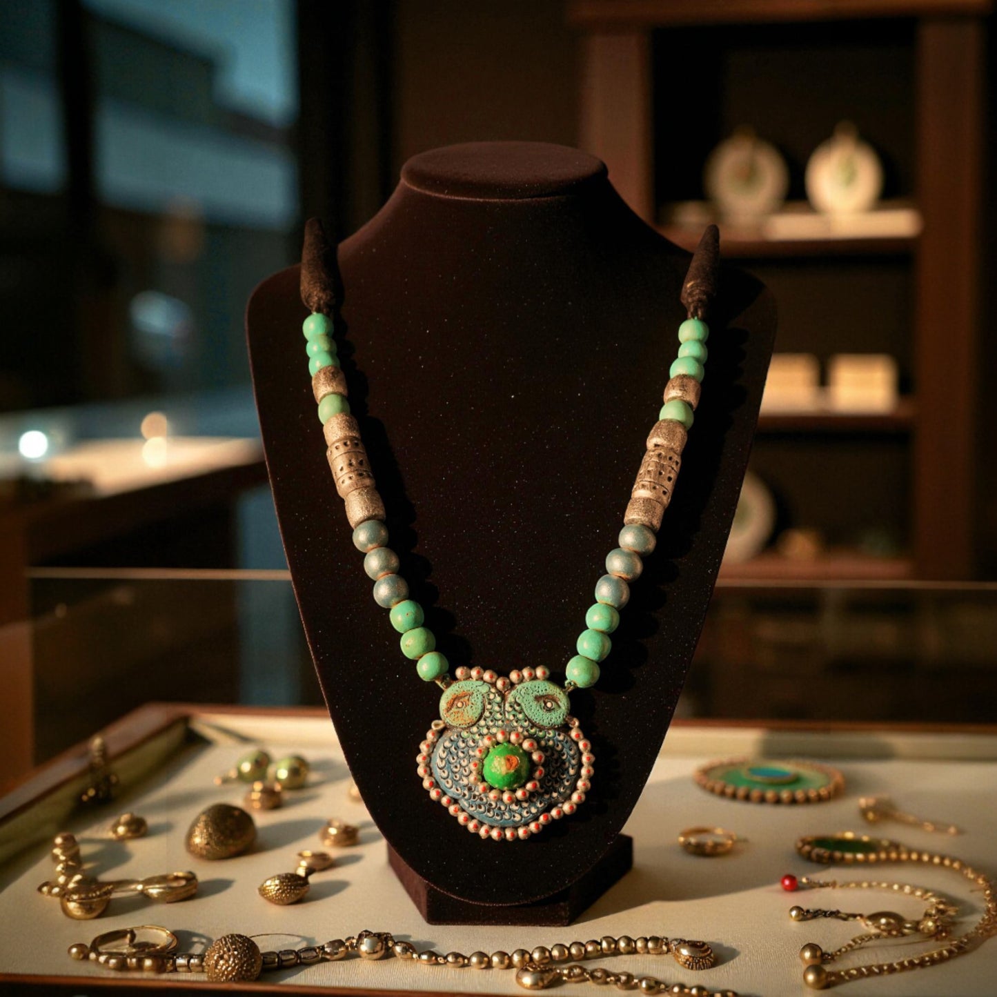 Green Terracotta jewellery