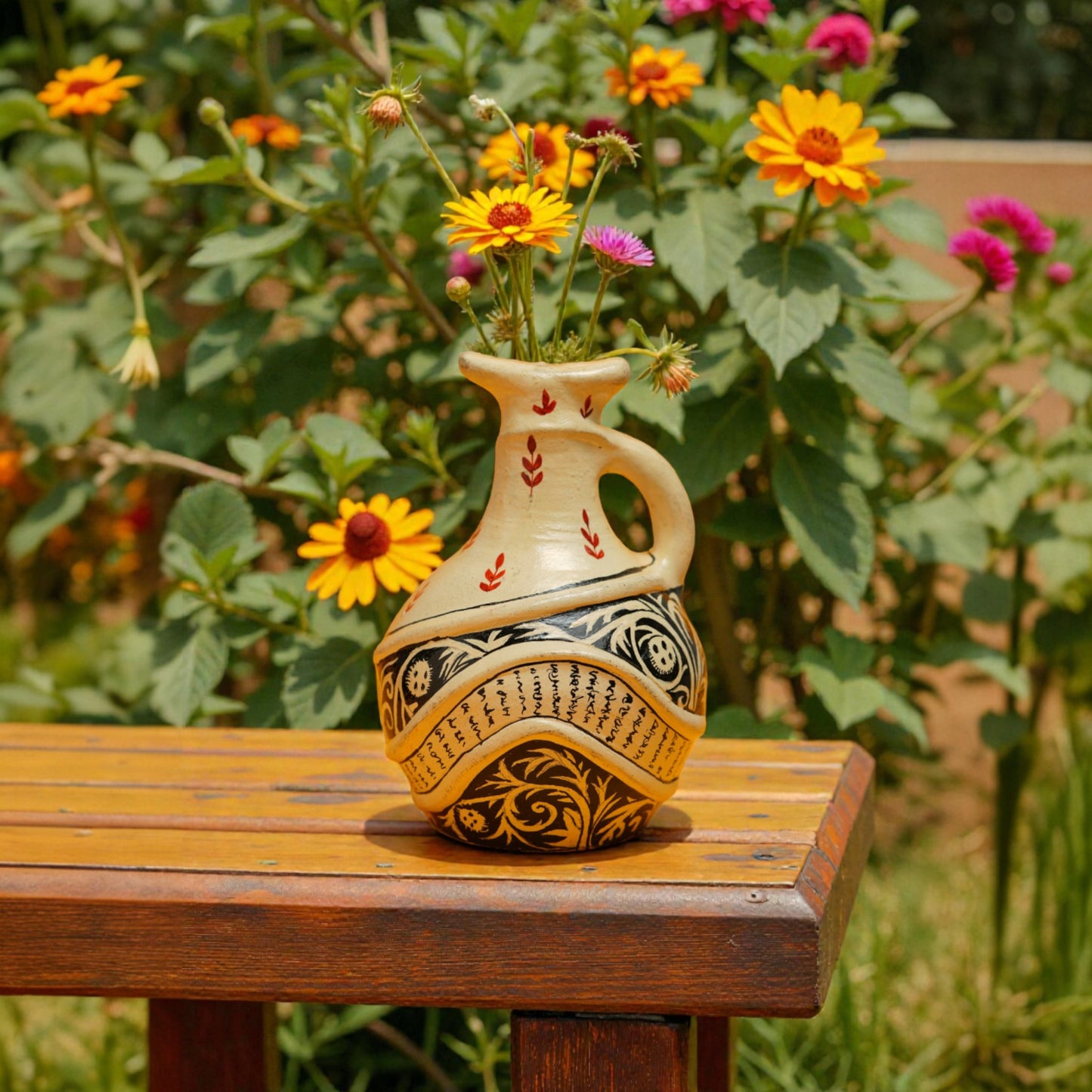 Jar shape table  decor