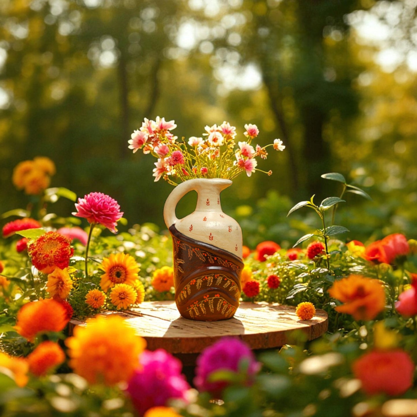 Cylidrical shape table decor