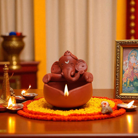Ganesha  Deepa ( Set of 7pc)