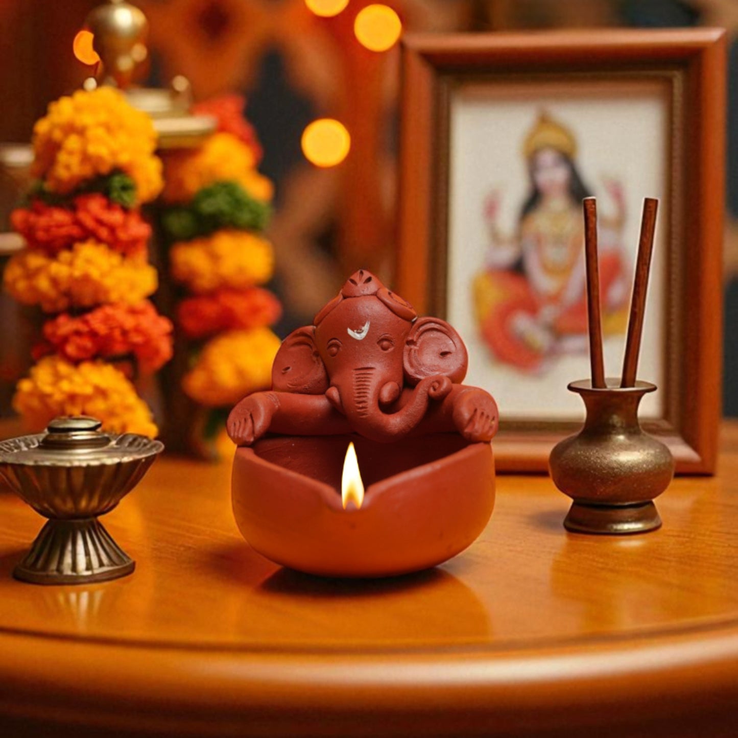 Ganesha  Deepa ( Set of 7pc)
