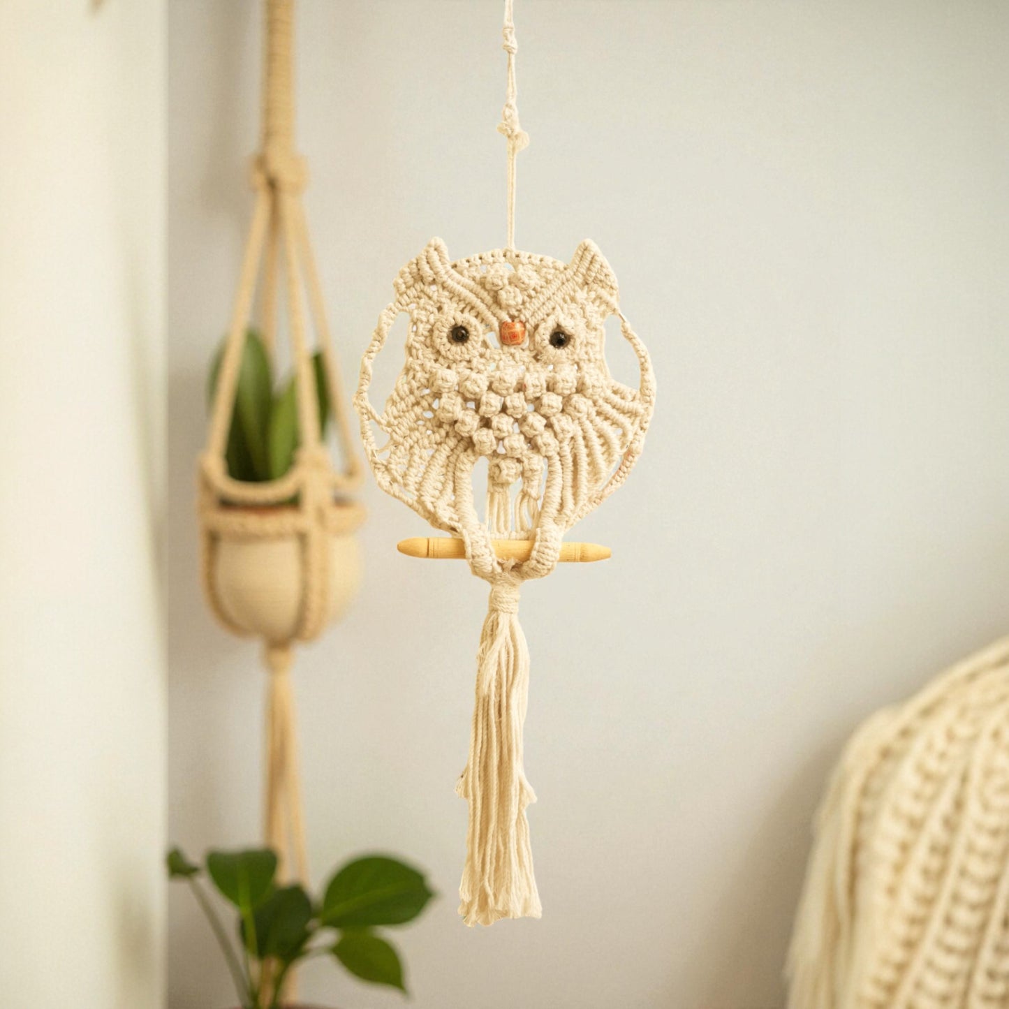 Owl Wall hanging (Set of 2pc)