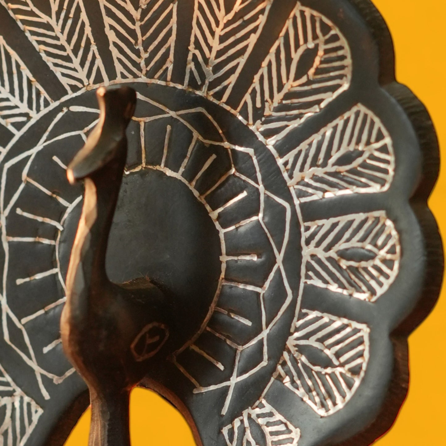 Peacock Bidari Art