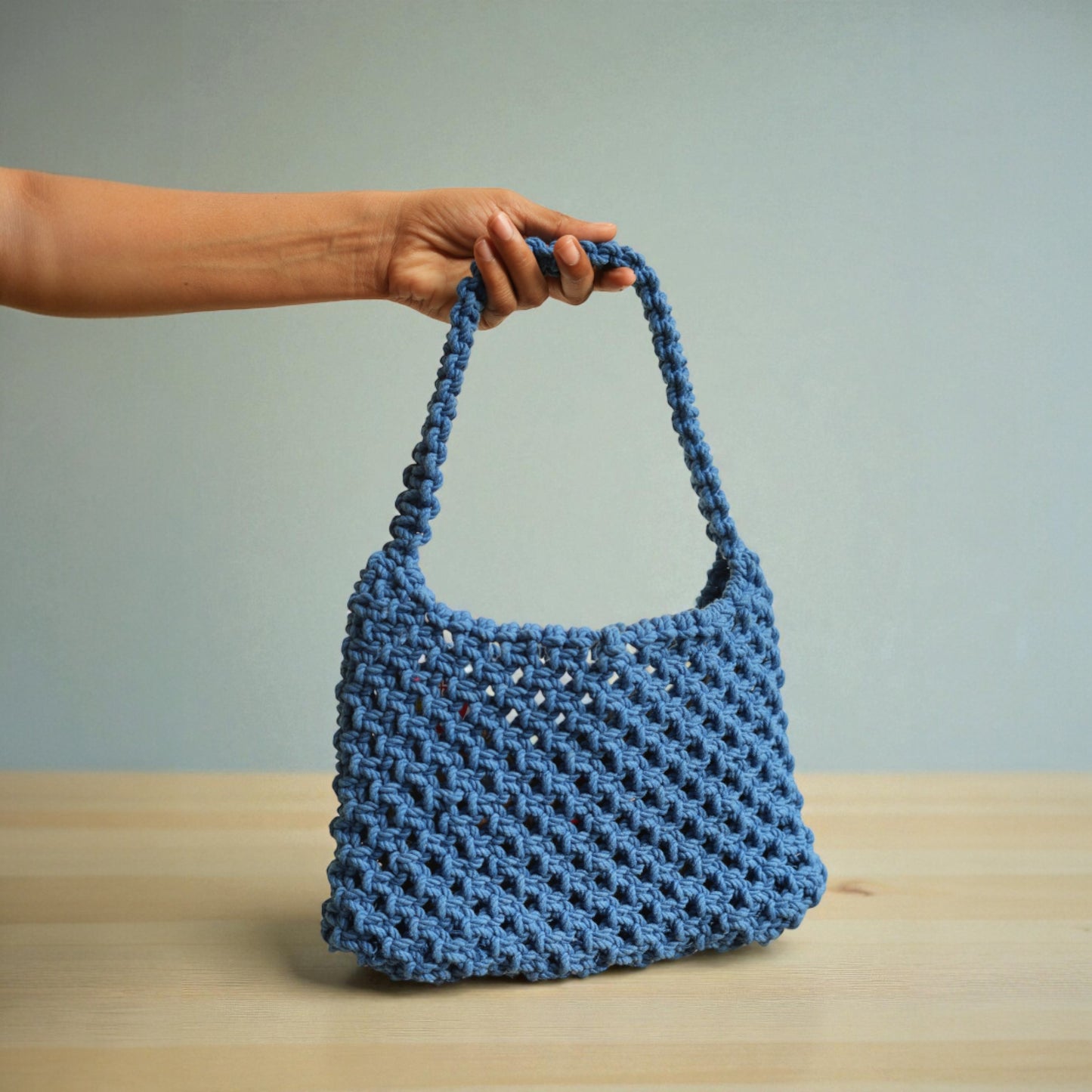 Blue Hand Bag