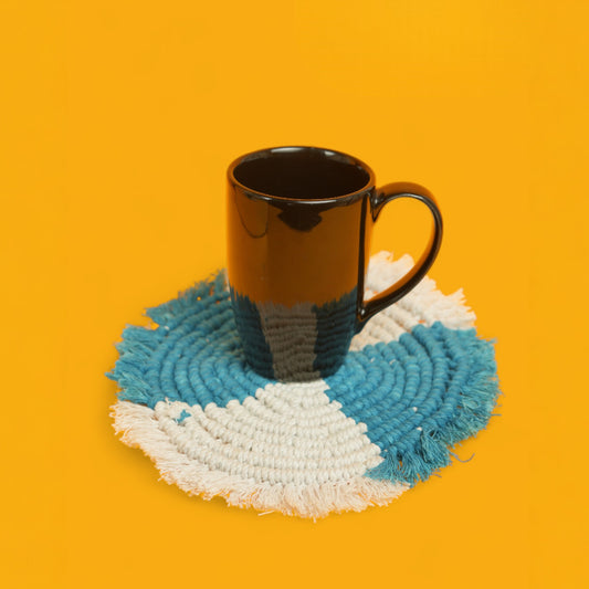 Round Macrame coaster (Set of 4pc)