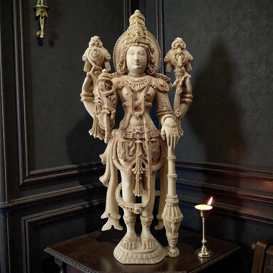 Shivani Wood Vishnu idol