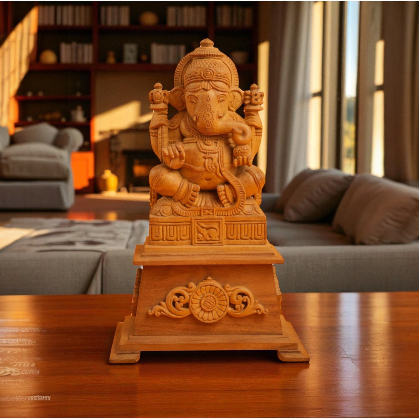 Sandal wood ganapathi idol